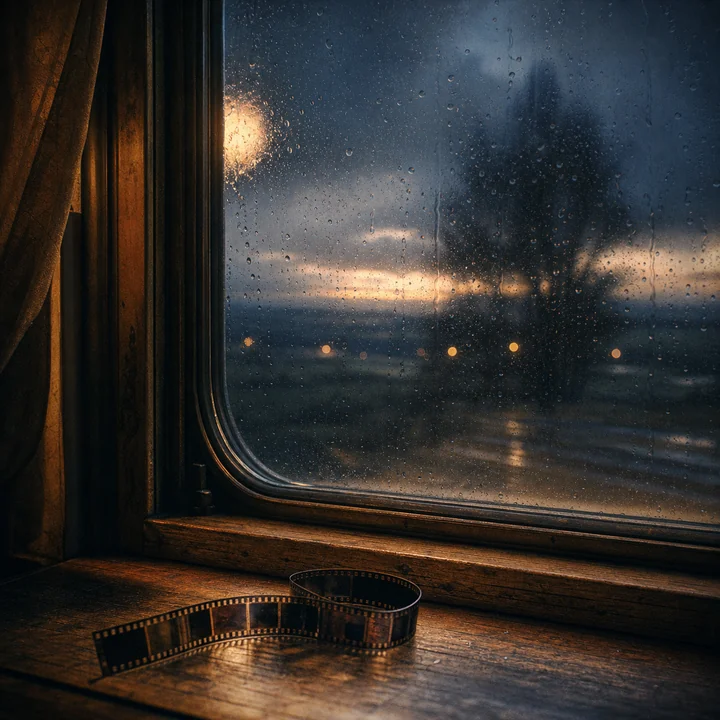 昨日生成 · 雨夜窗边的胶片